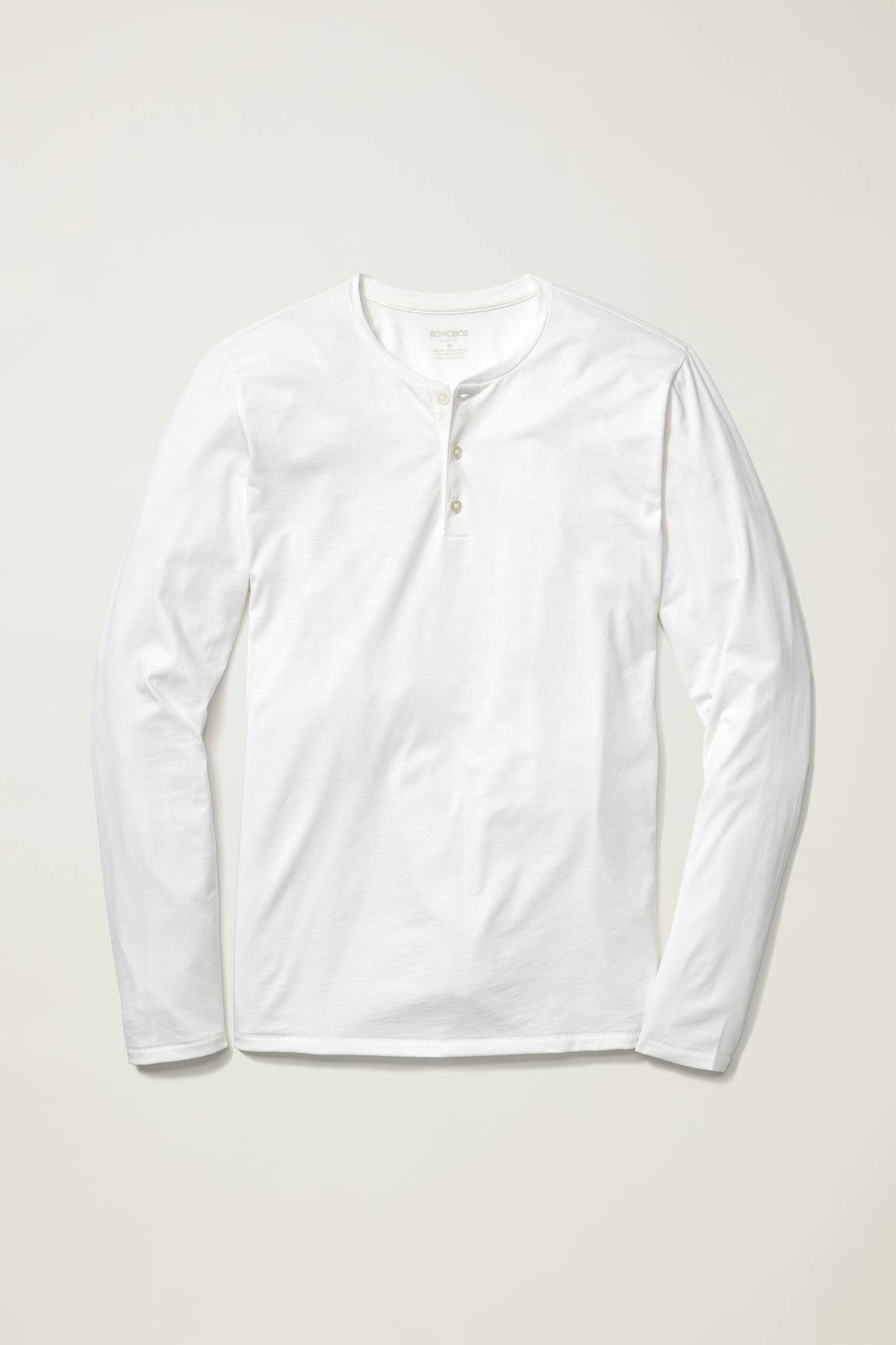 Pima Performance Long Sleeve Henley