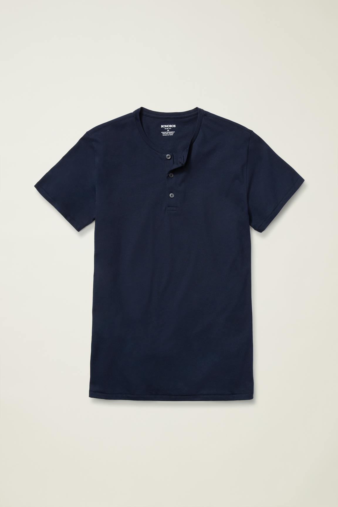 Pima Performance Short Sleeve Henley