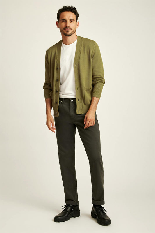 Italian Brushed 5-Pocket Pants