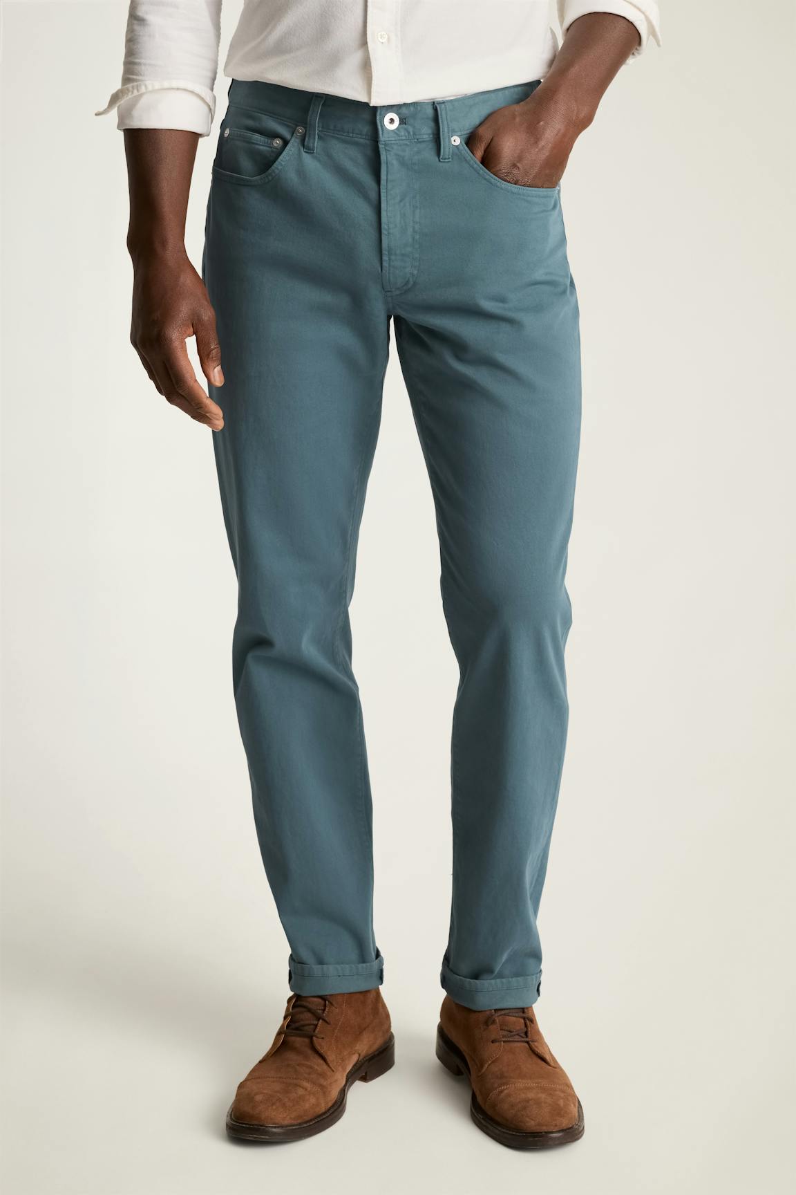 Italian Brushed 5-Pocket Pants