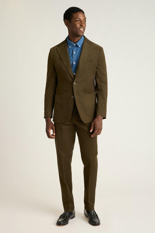 Jetsetter Italian Brushed Cotton Dress Pant