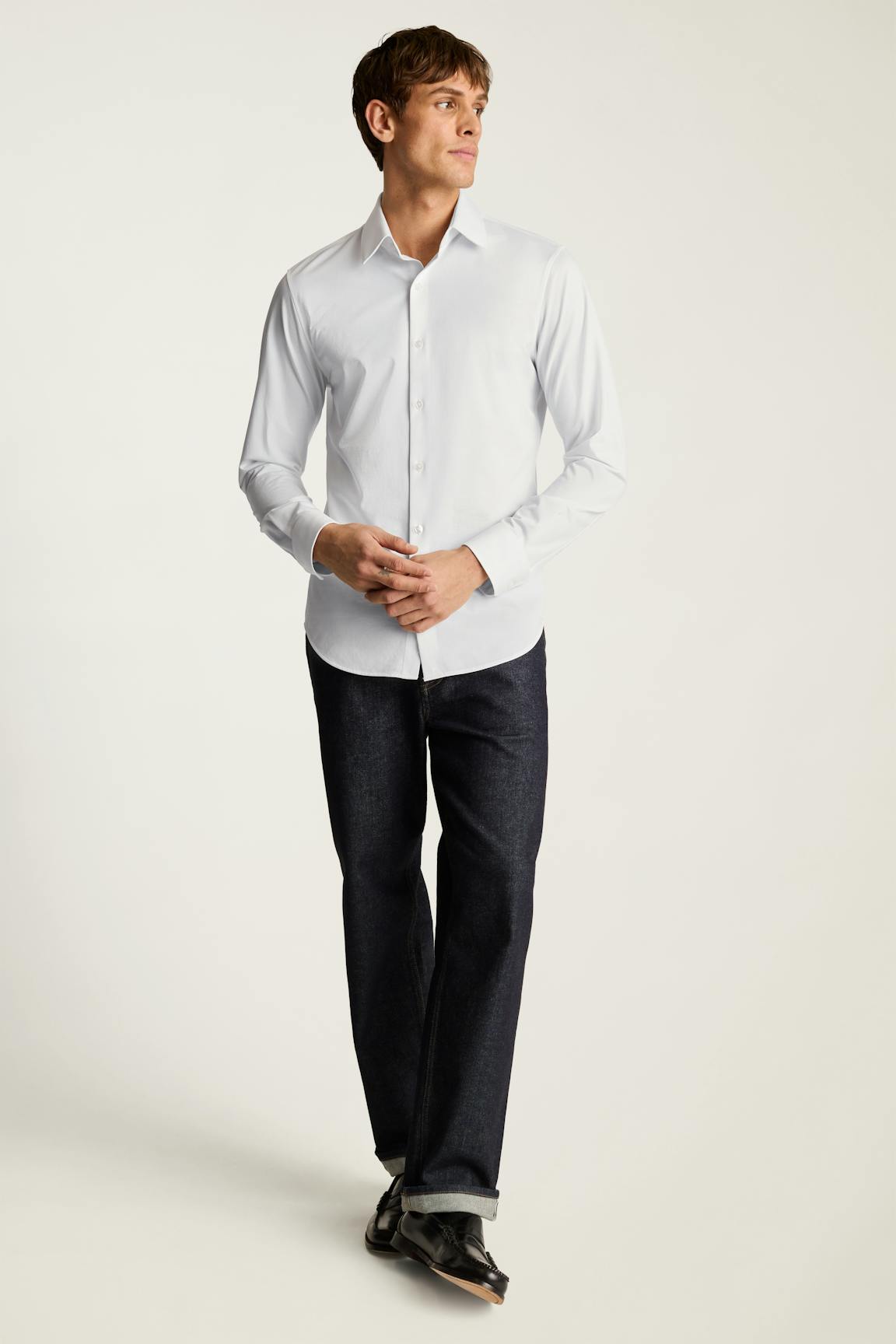 Tech Pique Button Down Shirt