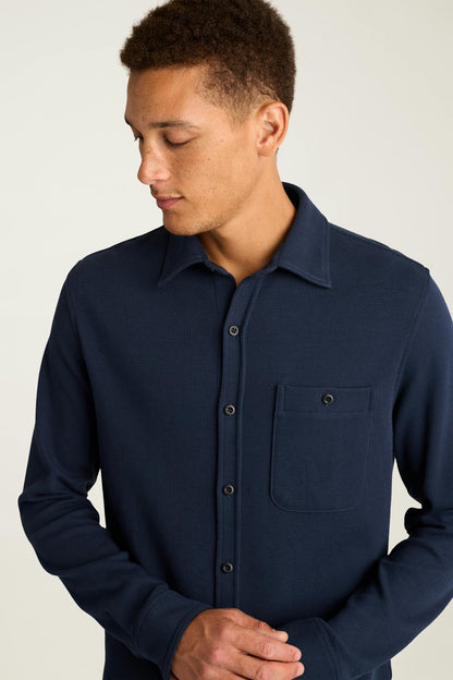 Waffle Button Down Shirt