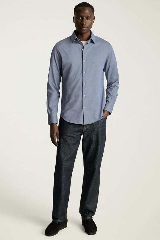 Tech Pique Button Down Shirt