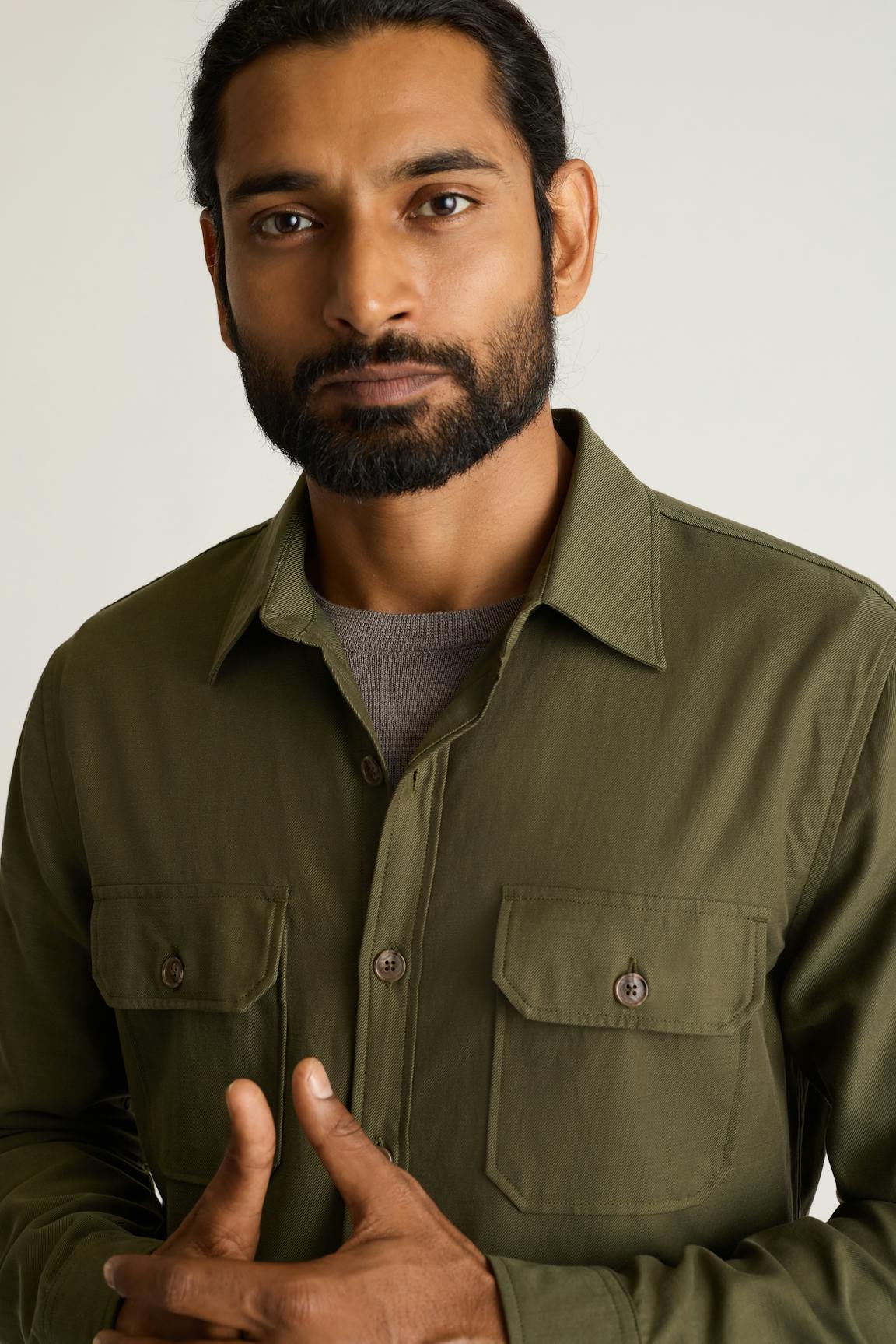 Garment-Dyed Utility Shirt