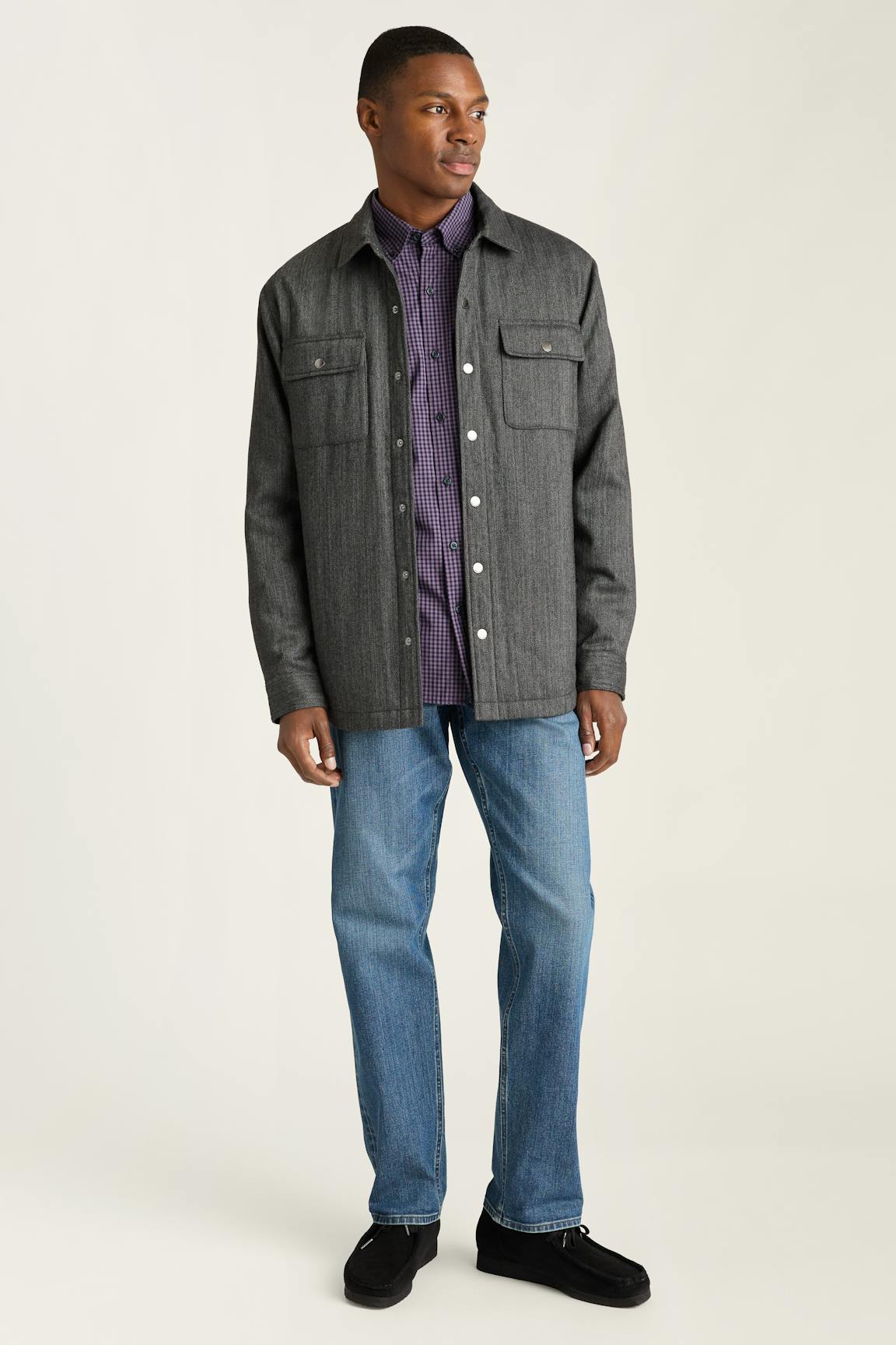 Italian Brushed Twill Shacket