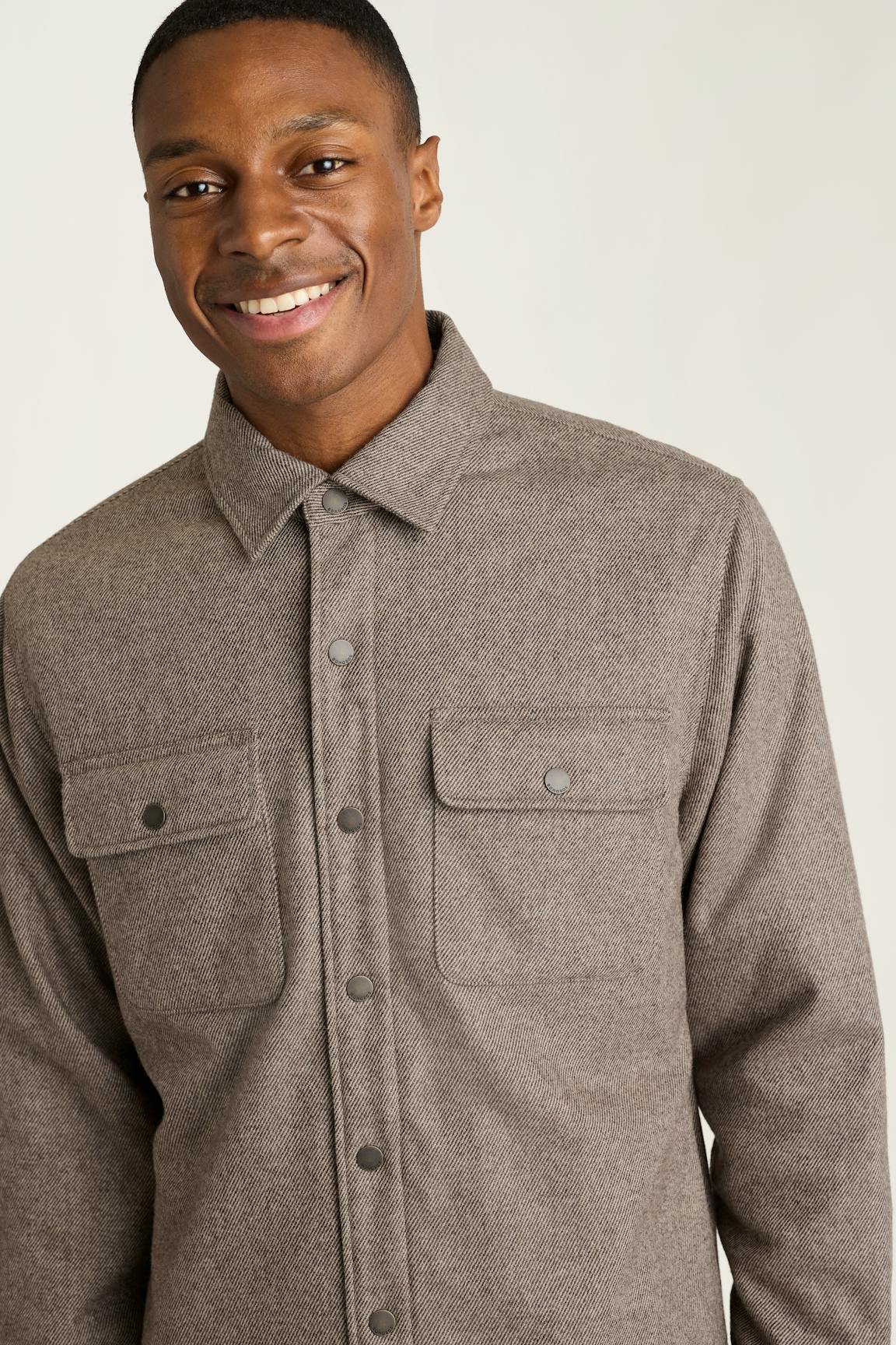 Italian Brushed Twill Shacket