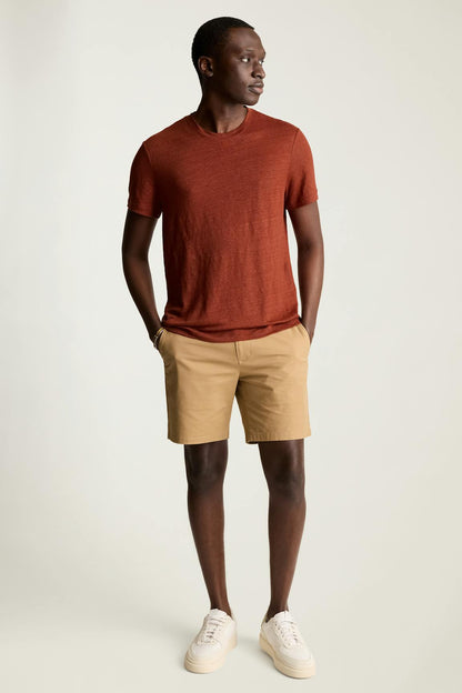 Linen Crew Neck Tee