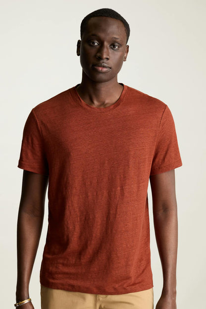 Linen Crew Neck Tee