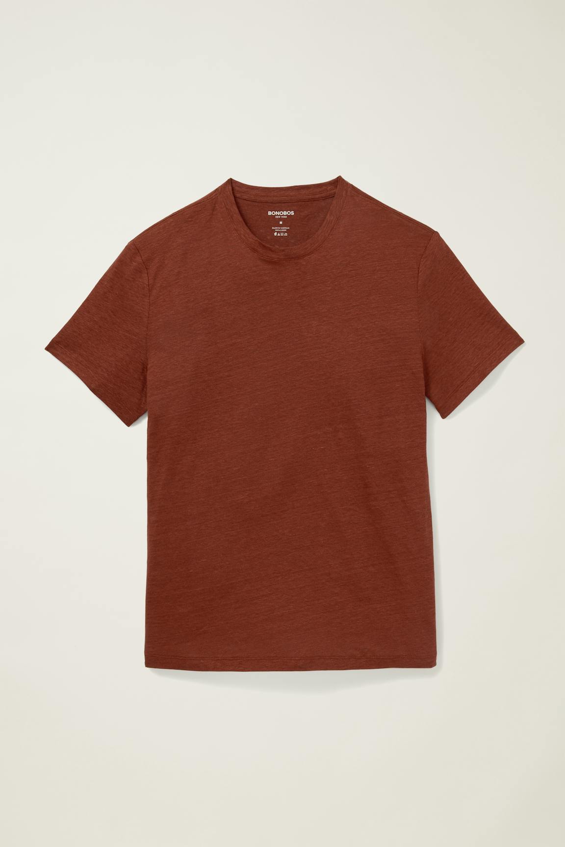 Linen Crew Neck Tee