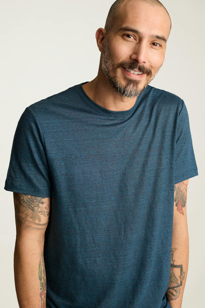 Linen Crew Neck Tee