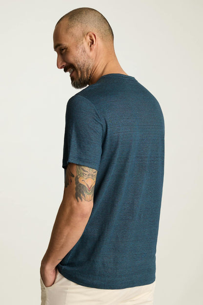 Linen Crew Neck Tee