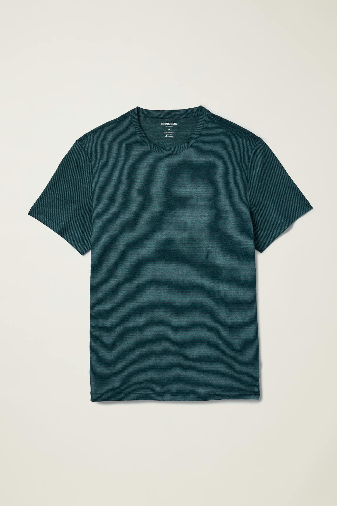Linen Crew Neck Tee