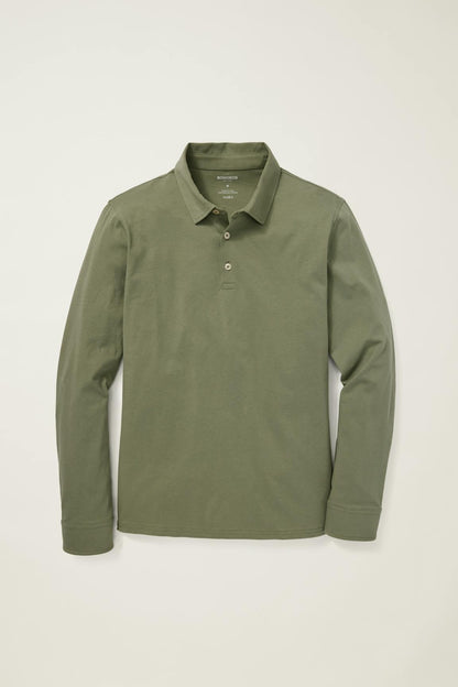 Organic Cotton Long Sleeve Polo
