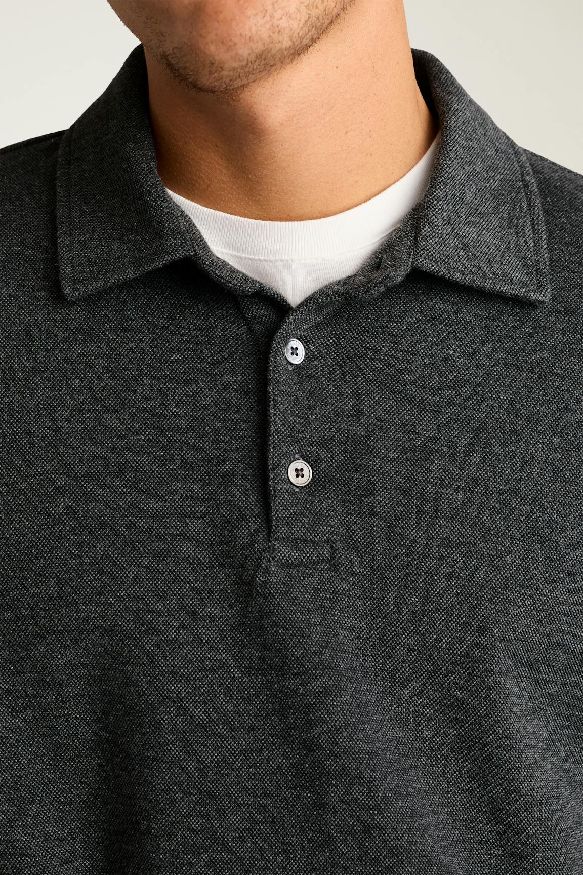 Refined Long Sleeve Polo