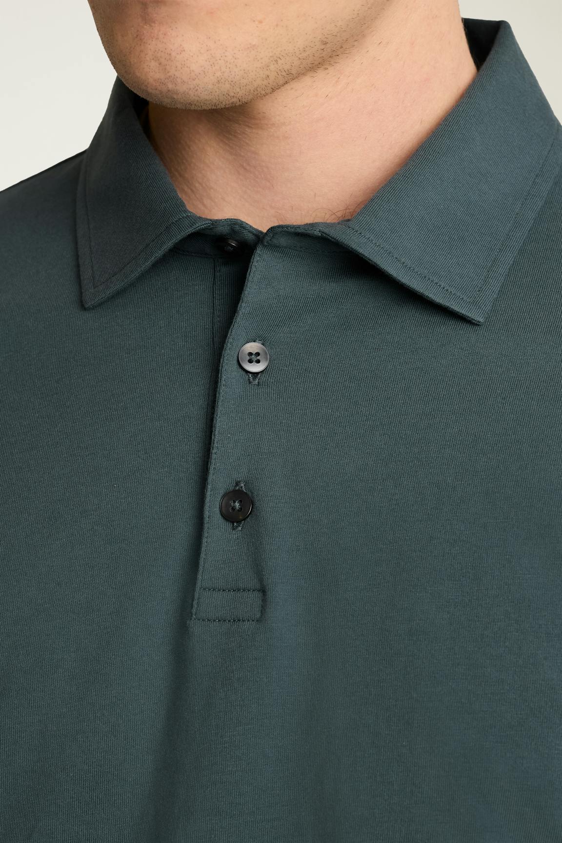 Organic Cotton Long Sleeve Polo