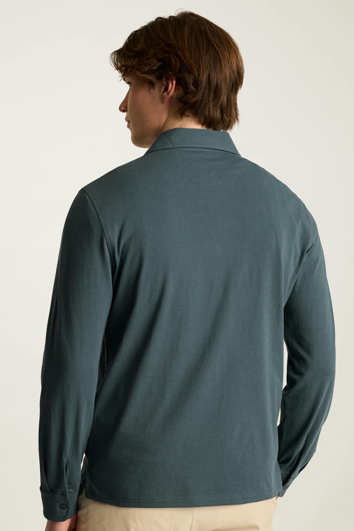 Organic Cotton Long Sleeve Polo