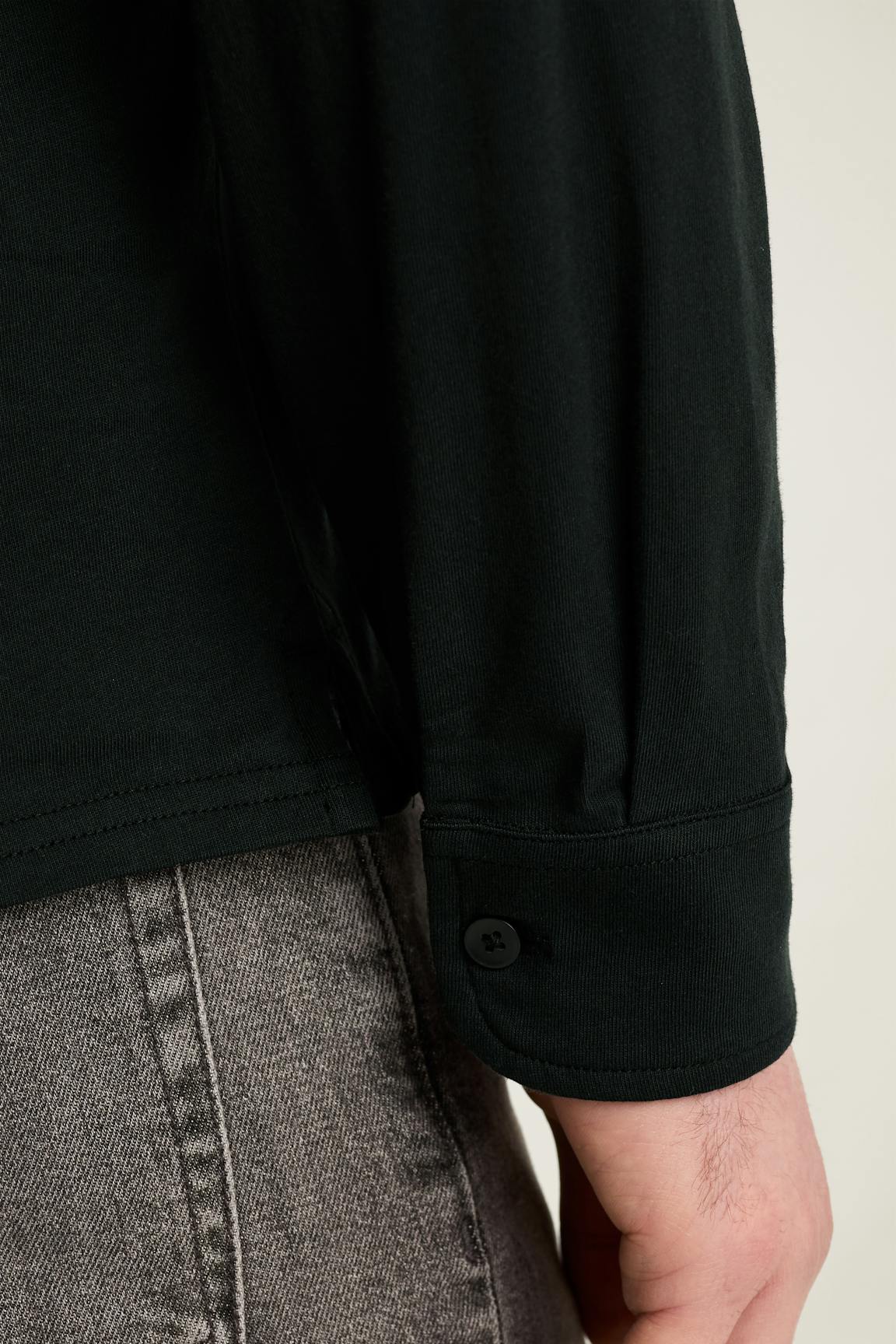 Organic Cotton Long Sleeve Polo
