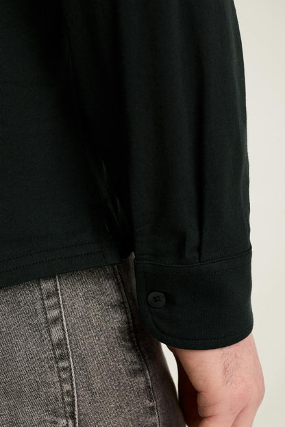 Organic Cotton Long Sleeve Polo