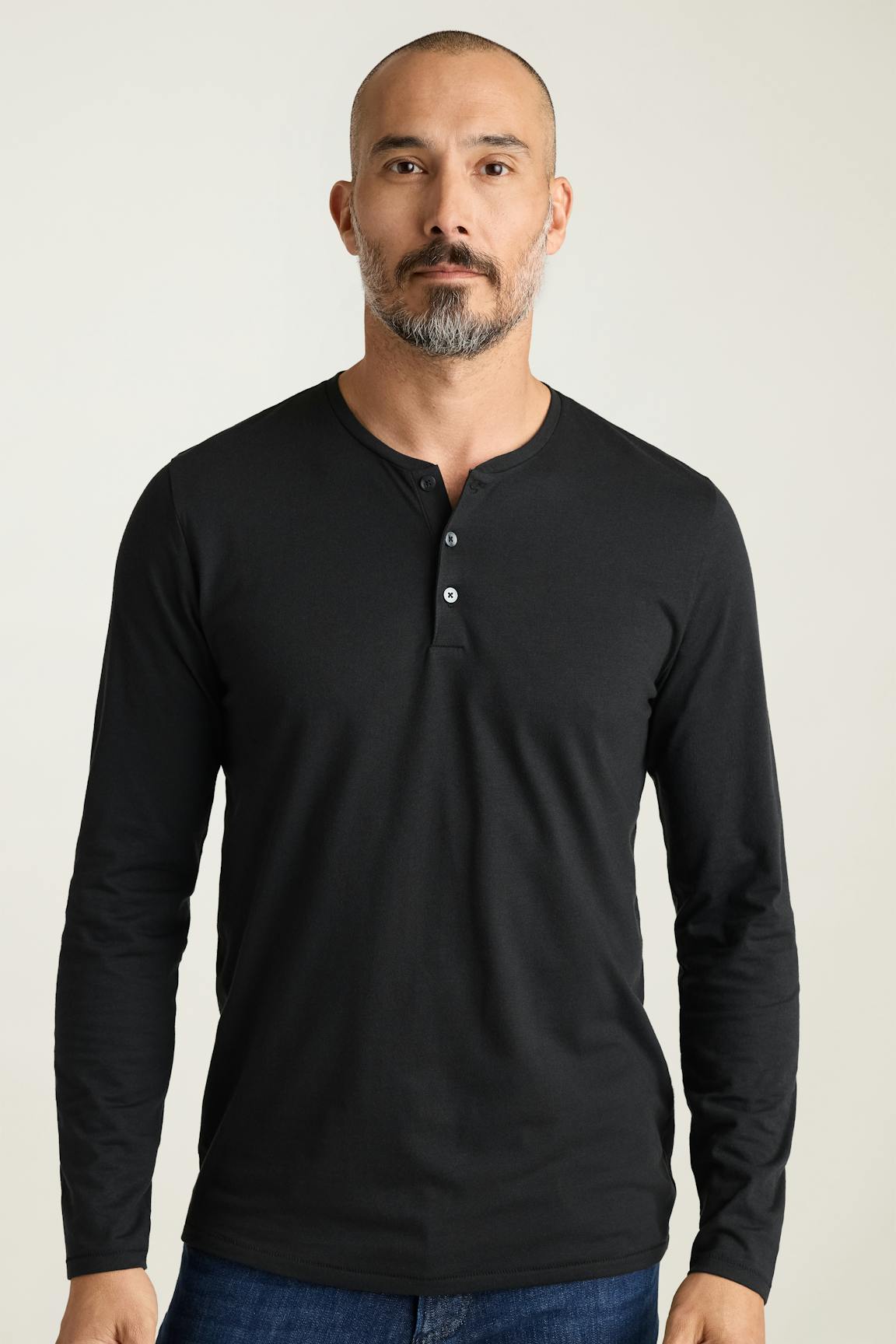 Pima Performance Long Sleeve Henley