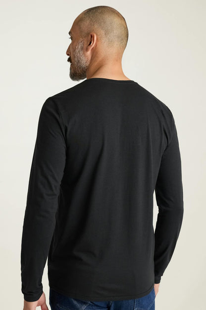 Pima Performance Long Sleeve Henley