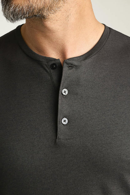 Pima Performance Long Sleeve Henley