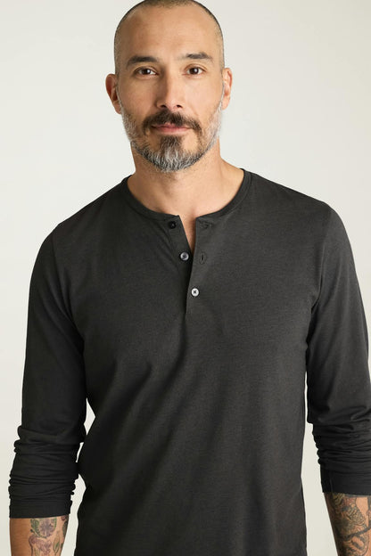 Pima Performance Long Sleeve Henley