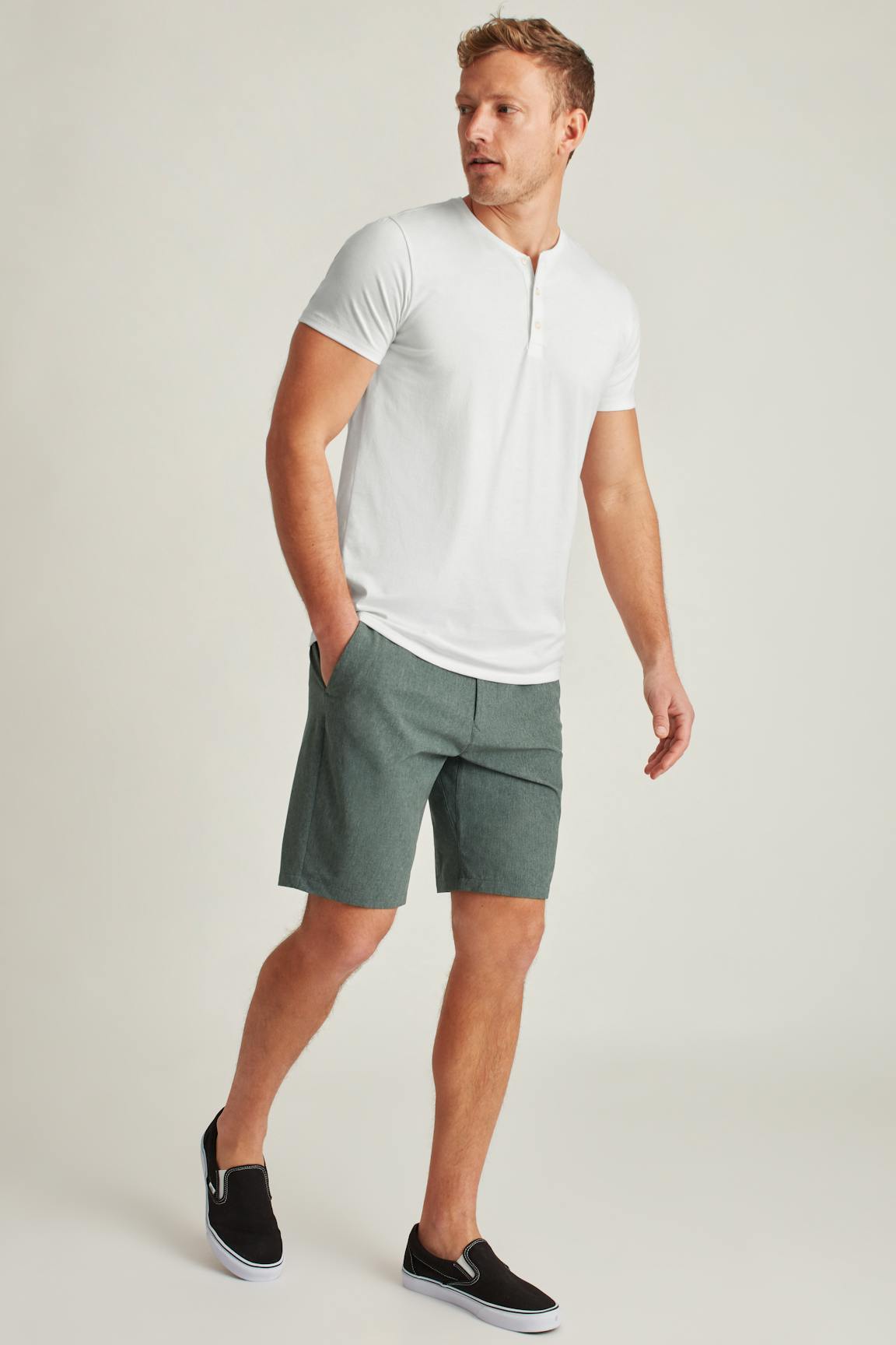 Pima Performance Short Sleeve Henley