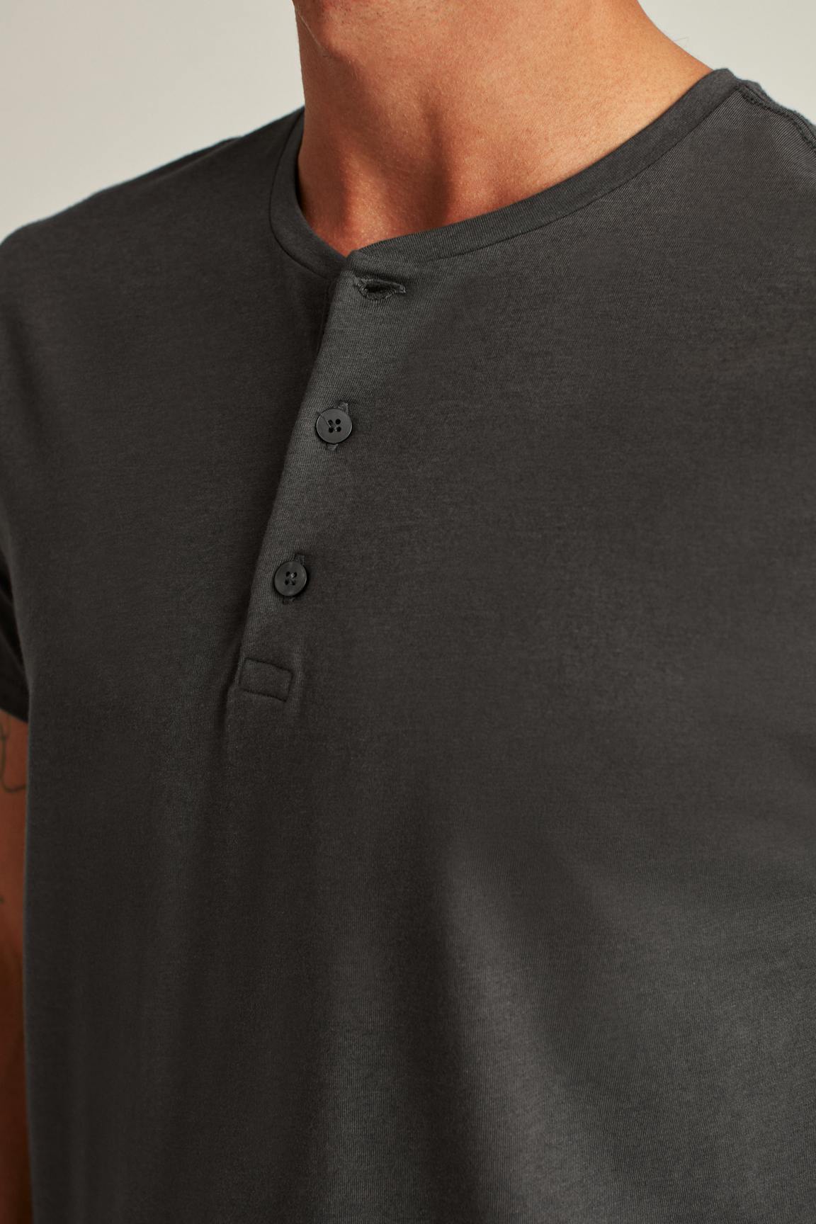 Pima Performance Short Sleeve Henley