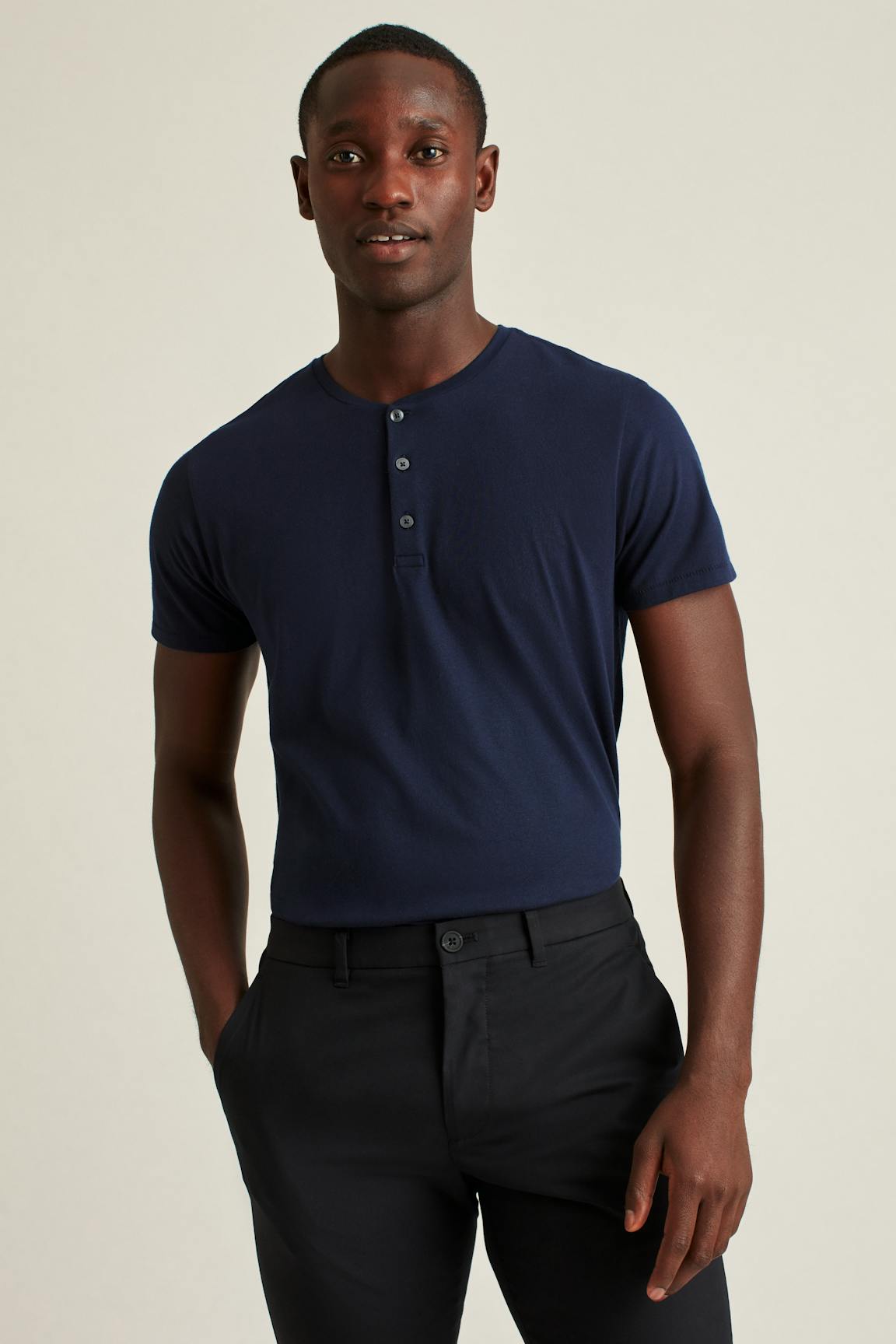 Pima Performance Short Sleeve Henley