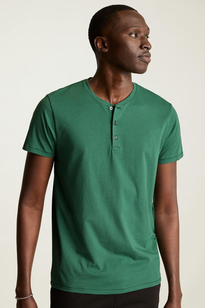 Pima Performance Short Sleeve Henley