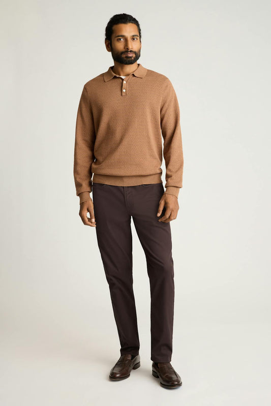 Hudson Long Sleeve Sweater Polo