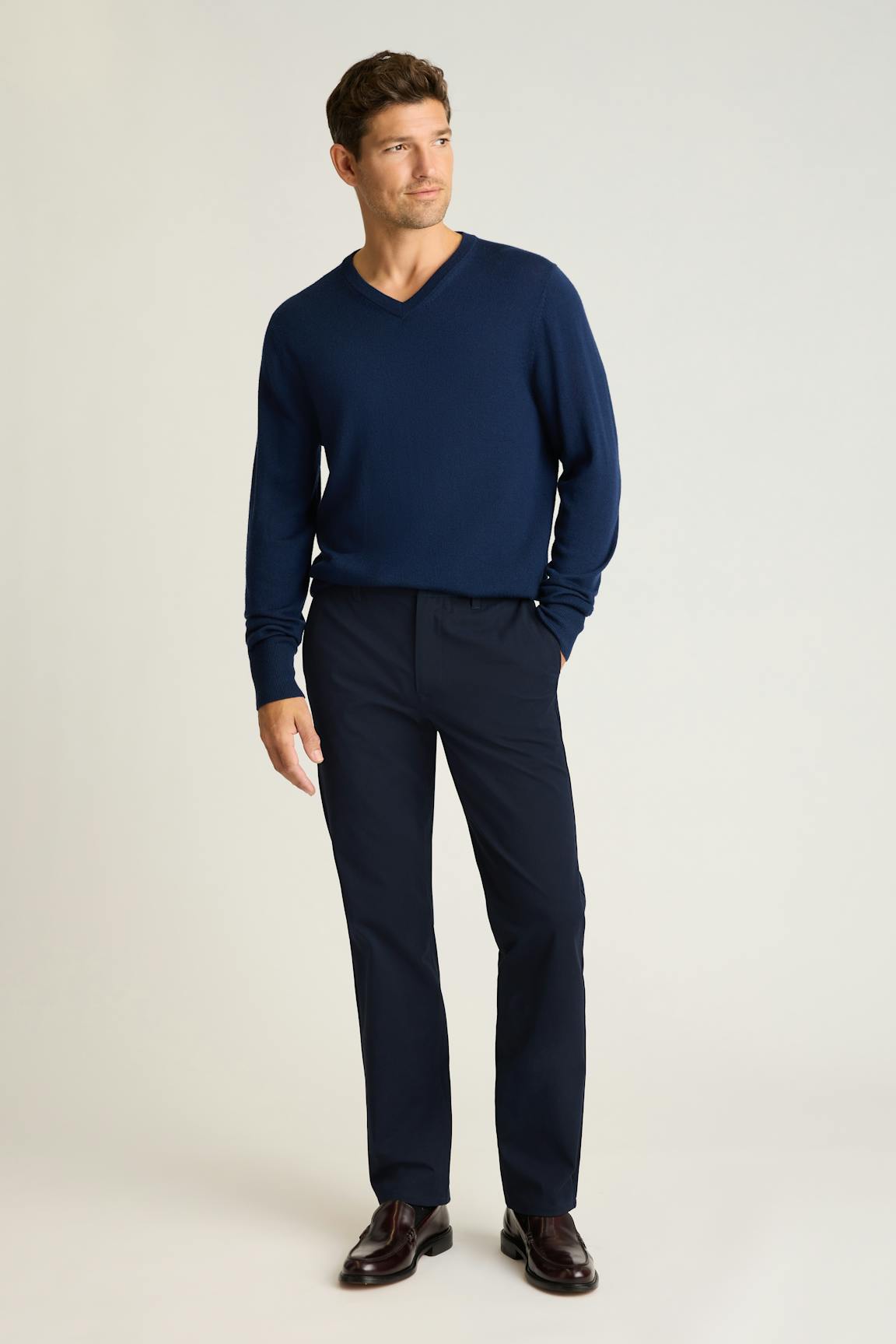 Washable Merino V-Neck Sweater