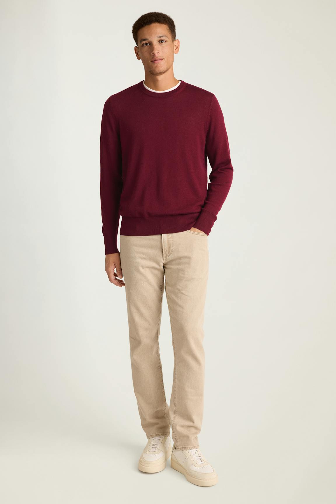 Washable Merino Crew Neck Sweater