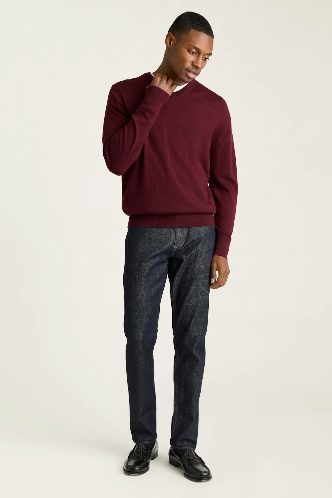 Washable Merino V-Neck Sweater