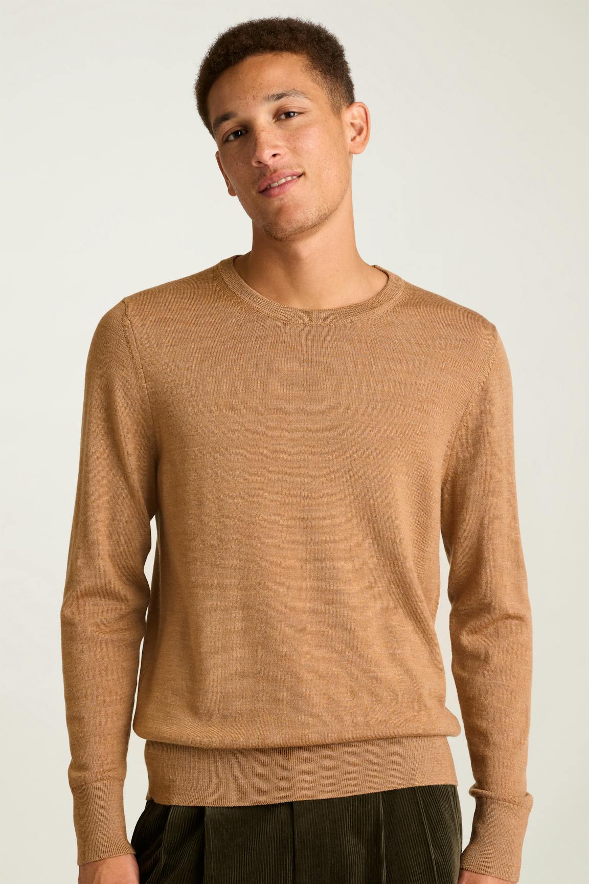 Washable Merino Crew Neck Sweater