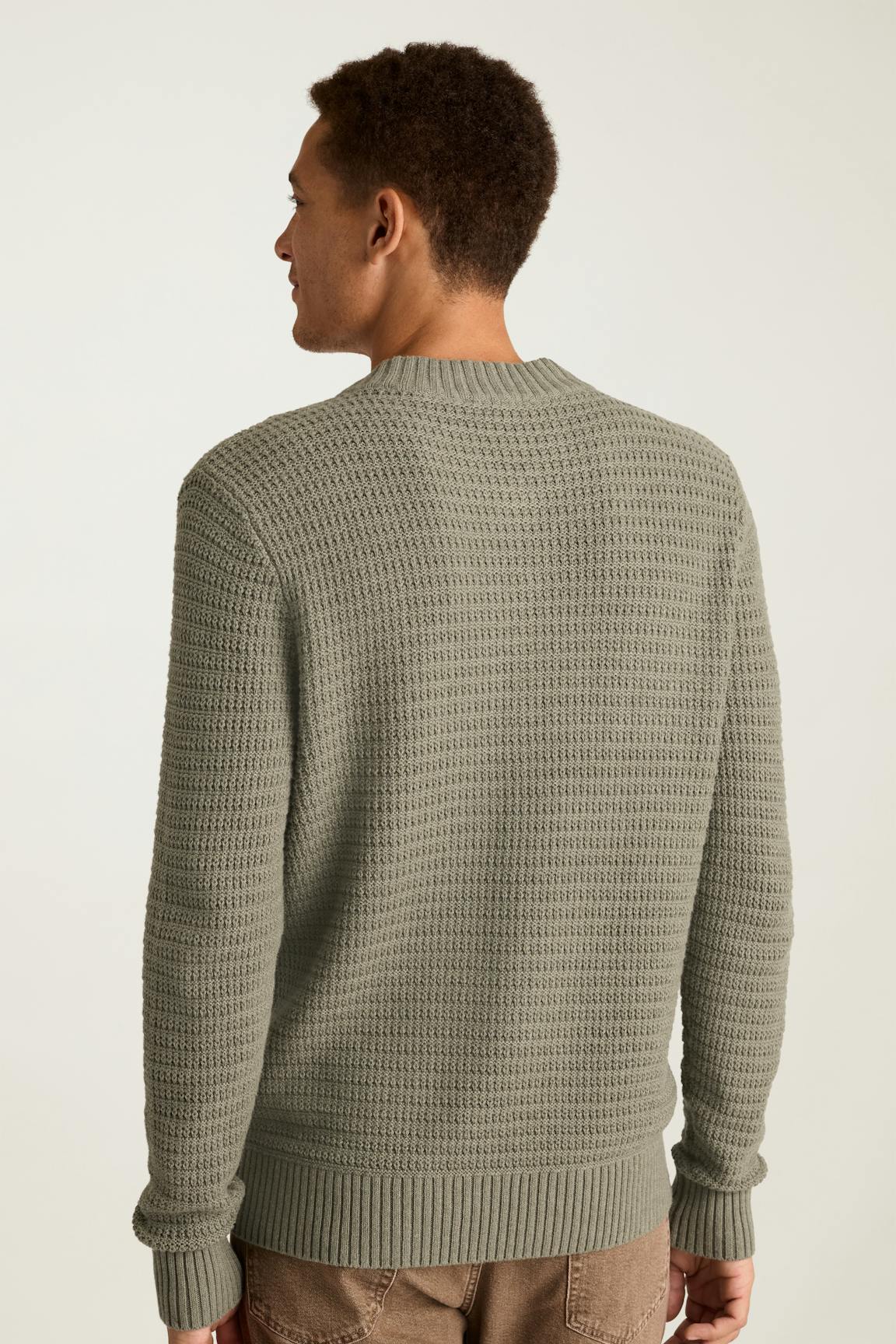 Cotton Cashmere Henley Sweater