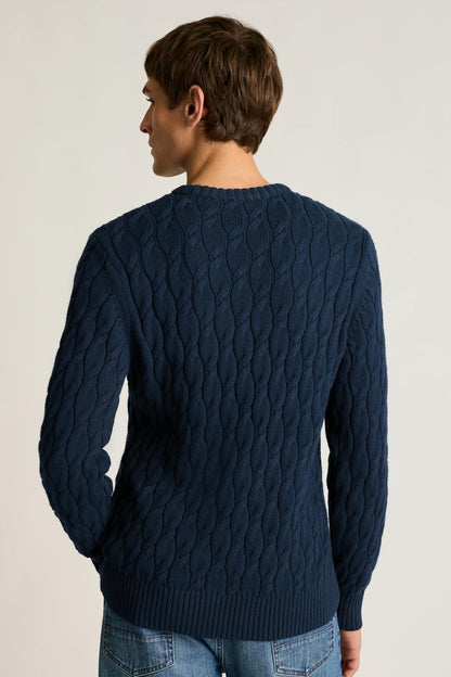 Italian Cotton Cable Sweater