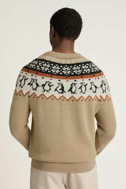 Disco Penguin Fair Isle Sweater