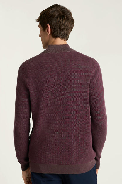 Washable Cotton Cashmere Quarter Zip