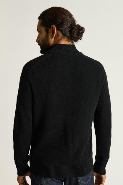 Italian Cashmere Mock Neck Sweater