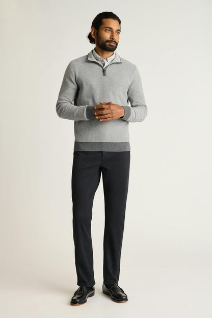 Washable Cotton Cashmere Quarter Zip