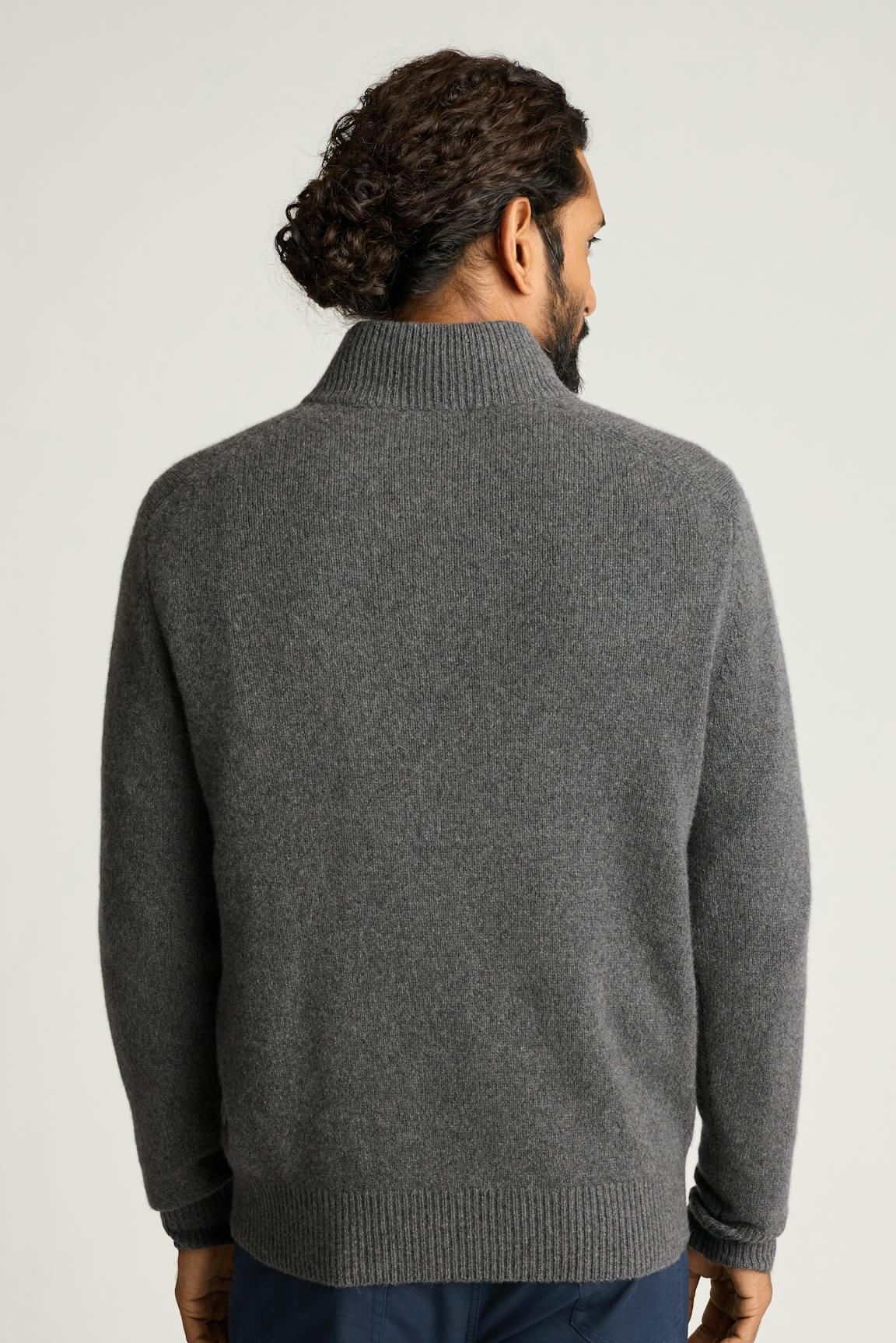 Italian Cashmere Mock Neck Sweater