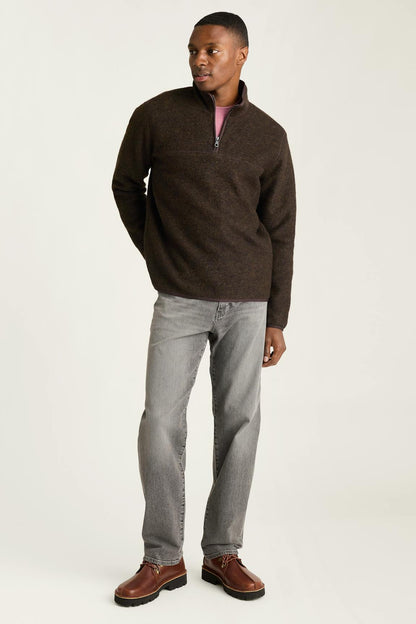 Italian Wool Fleece Quarter Zip