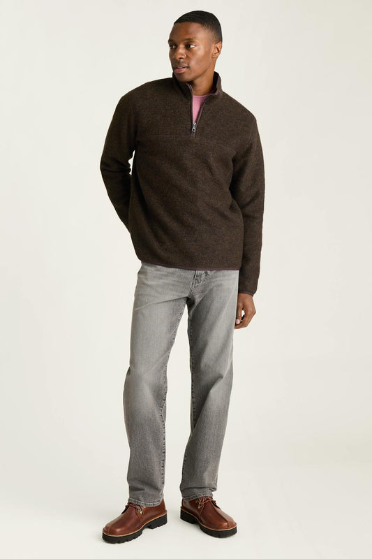 Italian Wool Fleece Quarter Zip