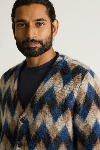 Italian Brushed Wool Cardigan
