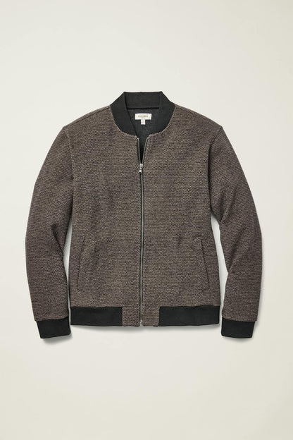 Wool Blend Sweater Bomber