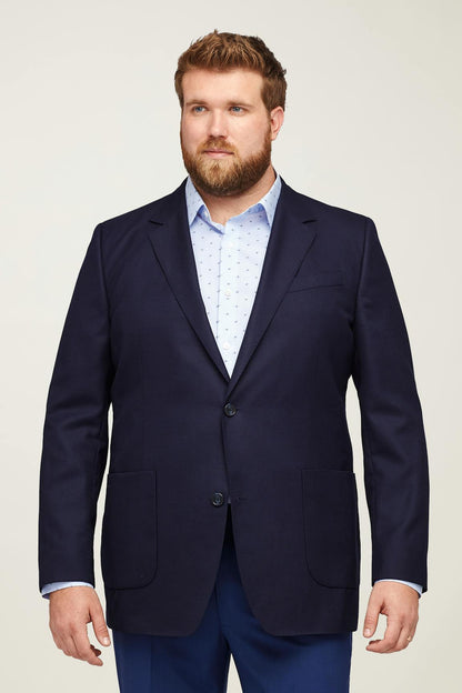 Unconstructed Italian Wool Blazer Extended Sizes
