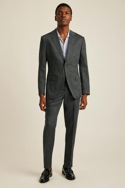 Italian Stretch Linen Suit Jacket