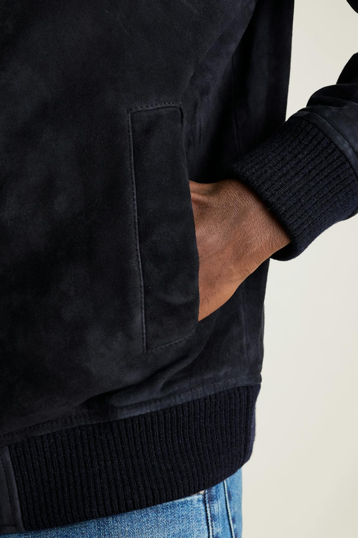The Suede Bomber Jacket